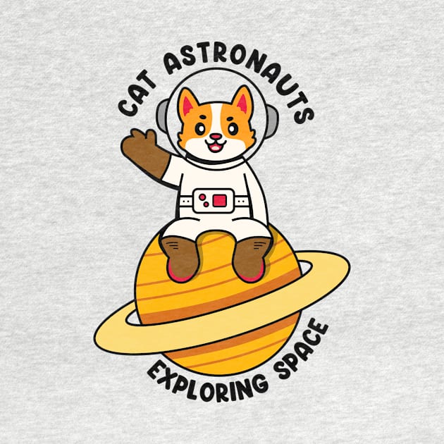 Cat astronauts exploring space by Peazyy